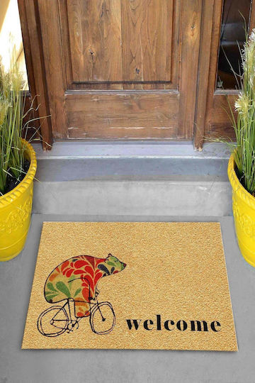 SteweHome Non-Slip Orange Doormat 70x45cm