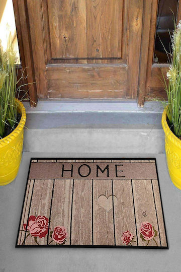 SteweHome Non-Slip Orange Doormat 70x45cm