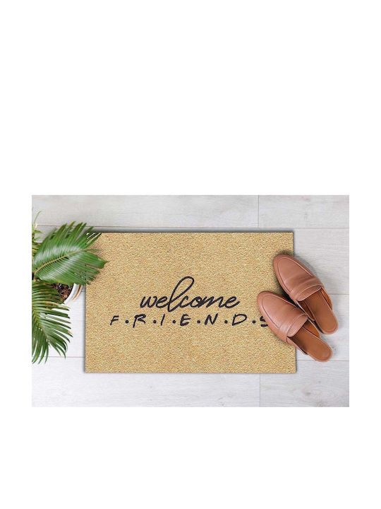 SteweHome Non-Slip Orange Doormat 70x45cm