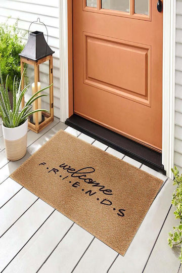 SteweHome Non-Slip Orange Doormat 70x45cm