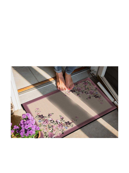 SteweHome Non-Slip Orange Doormat 70x45cm