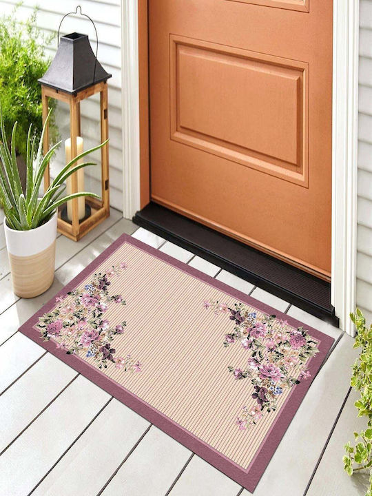 SteweHome Non-Slip Orange Doormat 70x45cm