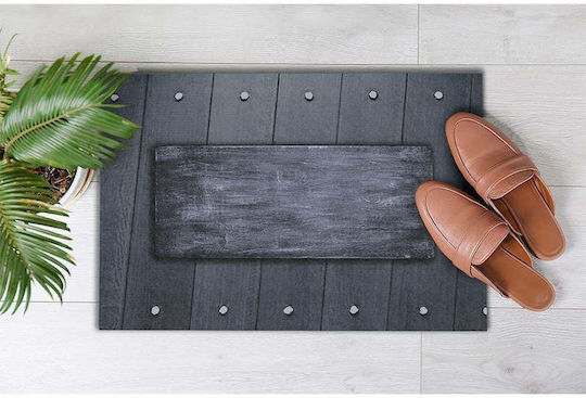 SteweHome Non-Slip Black Doormat