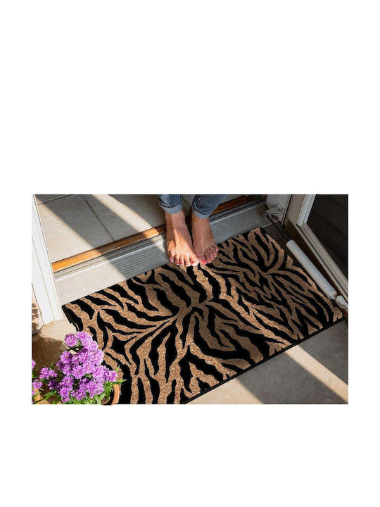 SteweHome Non-Slip Orange Doormat