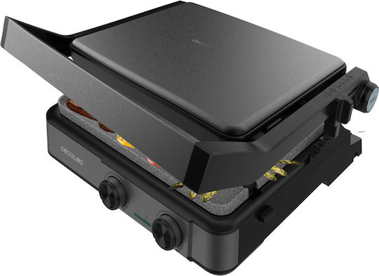 Cecotec Rock’nGrill Τοστιέρα Γκριλιέρα με Αποσπώμενες Πλάκες 2200W Μαύρη