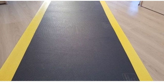 Stewehome Covoraș Izolator Din Cauciuc Cu Dungă Galbenă 100x45x10 Cm