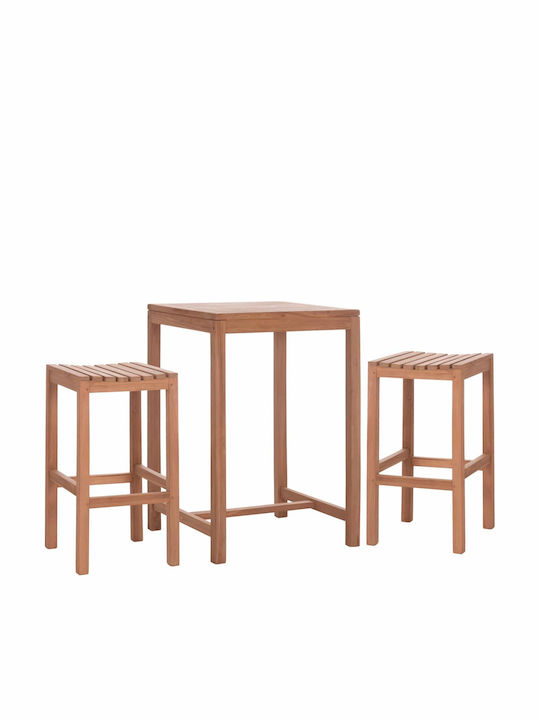 Set Bar de Exterior 3 Piese Culoare Naturală