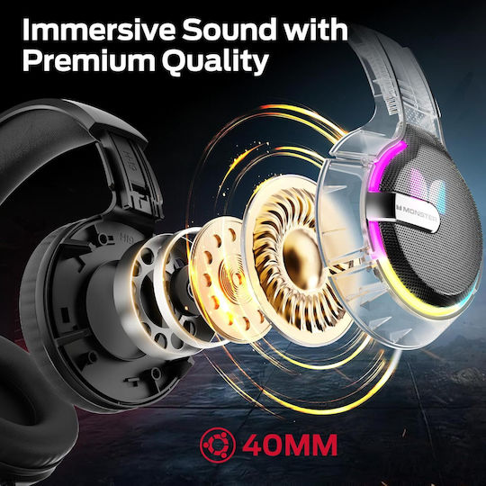 Monster Mission 320 Over Ear Gaming Headset με σύνδεση 3.5mm for Nintendo Switch / PC / PS5