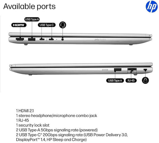 HP ProBook 4 G1iR 16" IPS FHD+ (Nucleu 7-150U/16GB/1TB SSD/Fără sistem de operare) (Tastatură International English)