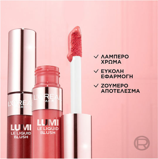 L'Oreal Paris Liquid Blush Lumi Le Liquid 630 Glowy True Rose 11ml