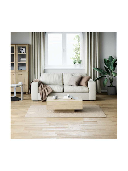 vidaXL Rectangular Shaggy Cream White Living Room Rug 120x183cm