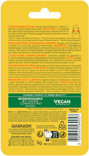 Garnier Skinactive Sheet Μάσκα για Λάμψη 2 τμχ x 5gr