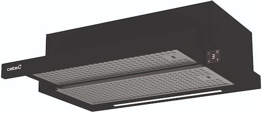 Cata TFH 6430 GBK Συρόμενος Απορροφητήρας Ανακύκλωσης 59.8cm Μαύρος