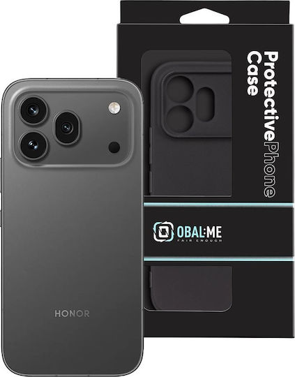 Obal:Me Матова Задна Корица Силикон 1.5мм Черен Honor 600 Pro