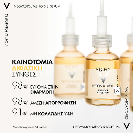 Vichy Neovadiol Meno 5 Ενυδατικό & Αντιγηραντικό Serum Προσώπου με Νιασιναμίδη & Σαλικυλικό Οξύ για Λάμψη & Σύσφιξη 30ml