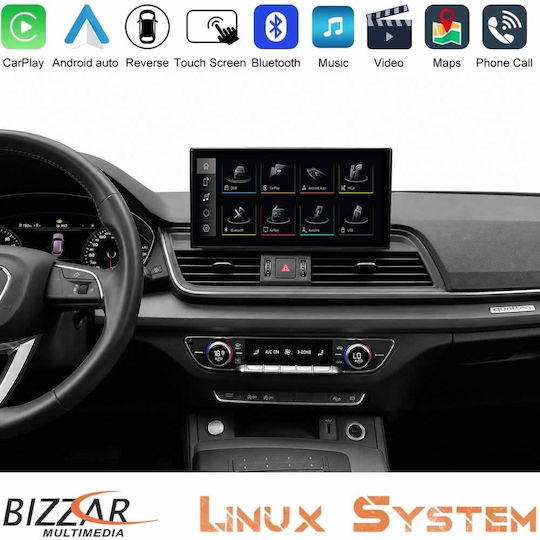 Bizzar Auto-Audiosystem für Audi A4 2016+ Bluetooth USB AUX Eingebautes Wi-Fi GPS Apple CarPlay Android Auto
