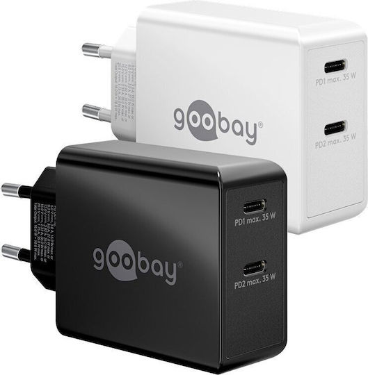 Goobay Φορτιστής Χωρίς Καλώδιο με Θύρα USB-C 36W Power Delivery Μαύρος (61757)