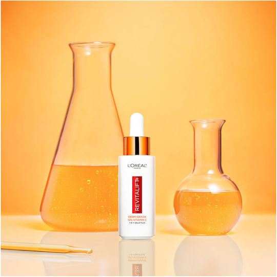 L'Oreal Paris Revitalift Clinical Feuchtigkeitsspendend & Anti-Aging Serum Gesicht mit Vitamin C & Vitamin E für Entgiftung & Strahlkraft 30ml