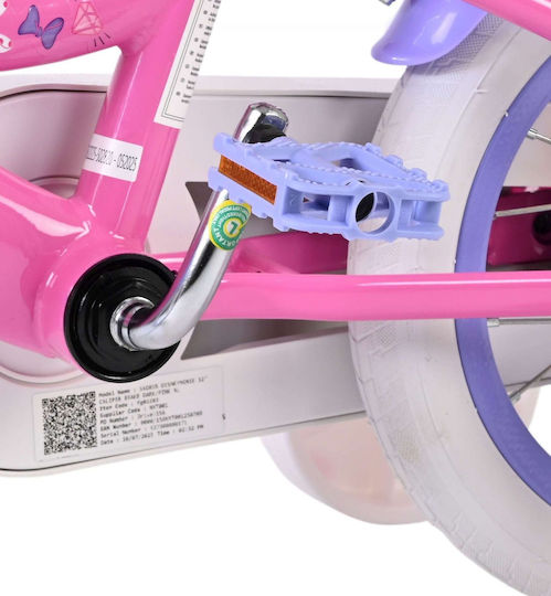 Minnie Mouse Bicicletă Copii BMX Alb 12"