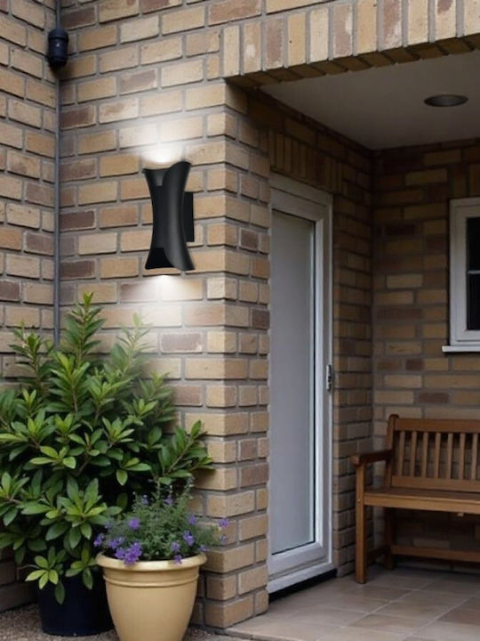 Vivalux Wall-Mounted Outdoor Ceiling Lamp LED IP65 10W with Adjustable White Light 10x20x8cm