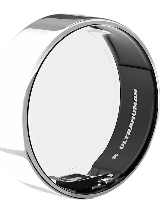 Ultrahuman AIR Smart Ring 18.8mm Rezistent la Apă cu Pulsometru Argintiu