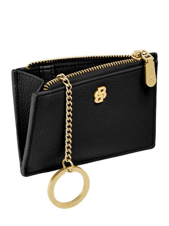 Leather Men's Card Wallet Black