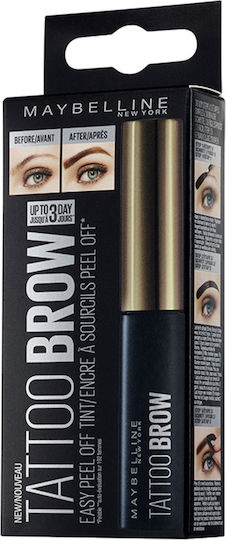 Maybelline Tattoo Brow Peel Off Tint Βαφή για Φρύδια 1 Light Brown