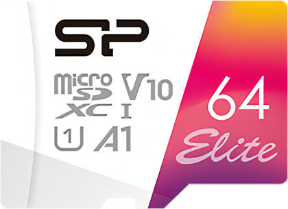 Silicon Power Elite microSDXC 64GB U1 A1 UHS-I 100MB/s mit Adapter
