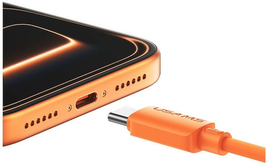 Usams USB 2.0 Kabel USB Typ-C männlich - USB-A 18W Weiß 1m SJ786USB02