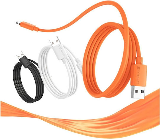 Usams USB 2.0 Kabel USB Typ-C männlich - USB-A 18W Schwarzes 1m SJ786USB01