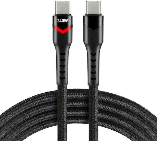 everActive USB 2.0 Cable USB-C Male - USB-C 240W PD Black 1m