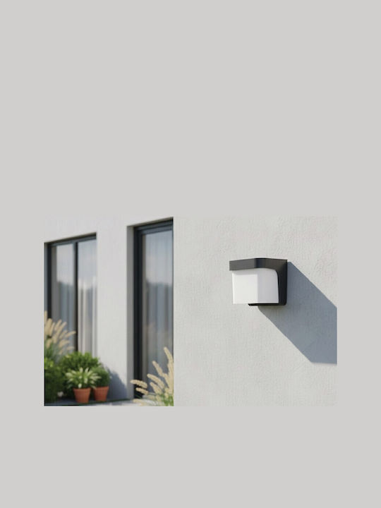 Inlight Wall-Mounted Outdoor LED Light 13W with Adjustable White Light 17.5x14.5x17.5cm