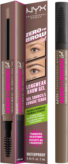 NYX Professional Makeup Zero To Brow Μολύβι για Φρύδια Ash Brown
