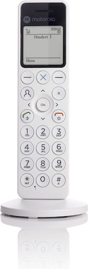 Motorola DOT 411 Безжичен Телефон Бял