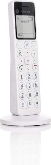 Motorola DOT 411 Безжичен Телефон Бял