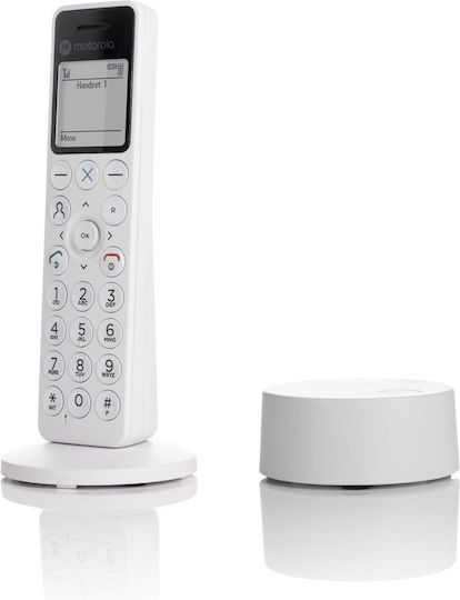 Motorola DOT 411 Безжичен Телефон Бял