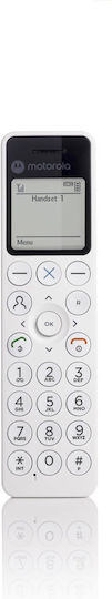 Motorola DOT 411 Безжичен Телефон Бял