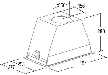 Cata GT Plus 45 Μηχανισμός Απορρόφησης 49cm Inox