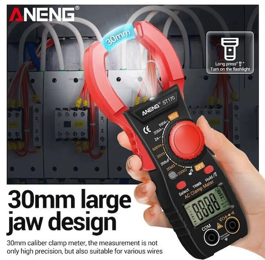 Aneng Digital Clamp Meter 500A AC ST170-RED True RMS