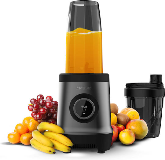 Cecotec Nutriblender Fusion Touch Μπλέντερ με Ανοξείδωτη Κανάτα 1.4 lt 1000W Μαύρο