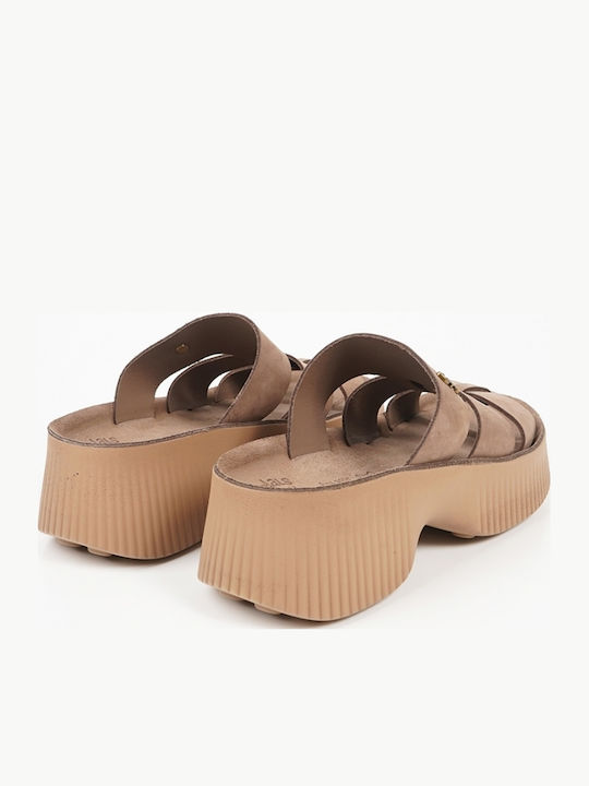 Leather Women's Anatomic Brown Sandals