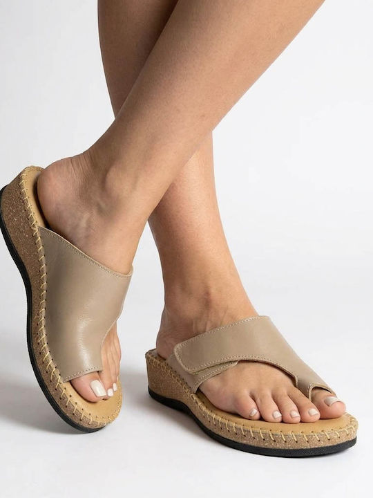 Sandale Casual Damă Anatomici Din Piele Maro