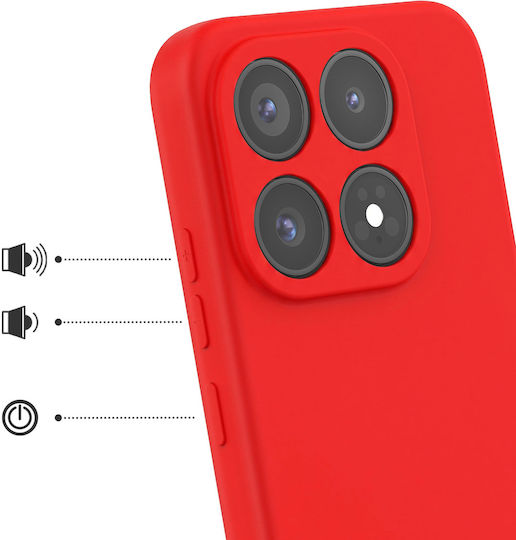 Avizar Handyhülle Xiaomi 17 Weiche Touch Silikon Schnelles Cover Serie Rote
