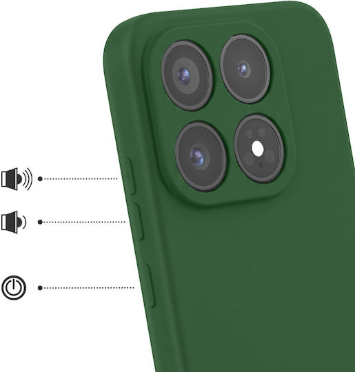 Avizar Case Xiaomi 17 Soft-touch Silicone Fast Cover Series Dark Green