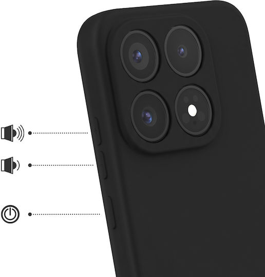 Avizar Handyhülle Xiaomi 17 Soft-touch Silikon Schnelle Abdeckung Serie Schwarz