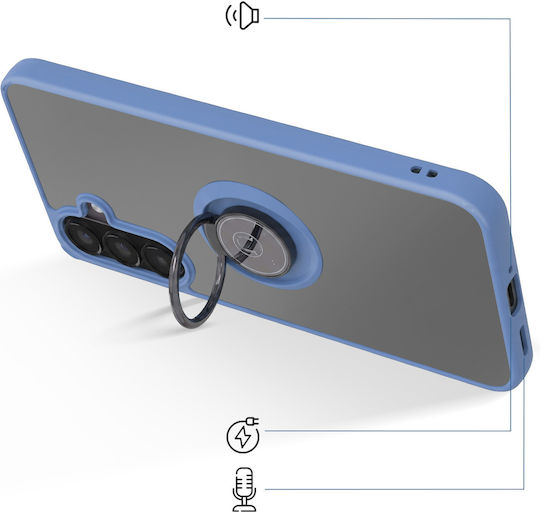 Avizar Ring Case Samsung Galaxy A57 Reinforced Protection Magnetic Bracket Blue