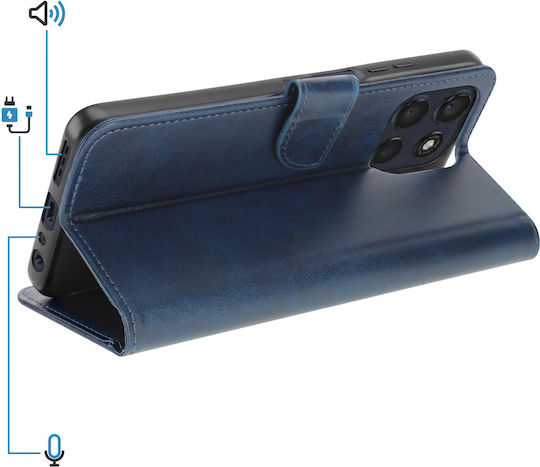 Avizar Handyhülle Moto G56 Classic Folio Stand Funktion Nacht Blau