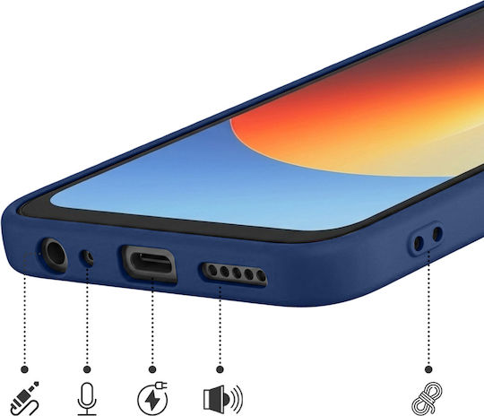 Avizar Case Redmi A7 Pro Soft-touch Silicone Fast Cover Series Night Blue