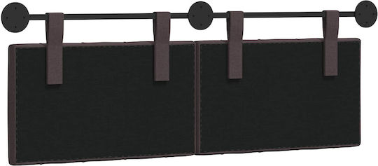 vidaXL Fabric Bed Headboard Cushion Brown 150x55cm