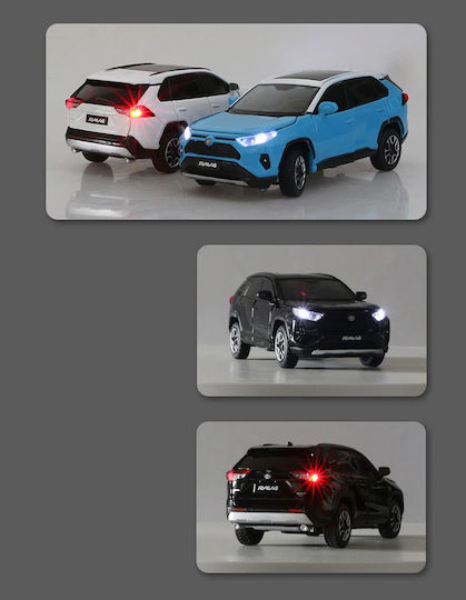 Metal Model Toyota Rav4 2020 Scale 1:32 Black Lighting Effect